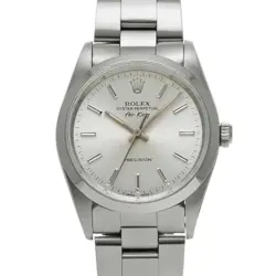 USED ROLEX AIR KING 14000 SILVER CASE SIZE 34×34MM MEN'S WATCH #416418