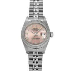 USED ROLEX DATEJUST 79174 PINK CASE SIZE 26×26MM LADIES WATCH #4212518