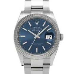 USED ROLEX DATEJUST 36 126234 BLUE CASE SIZE 36×36MM MEN'S WATCH #424118