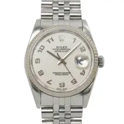 ROLEX DATEJUST 16234 SERIAL T K18WG DATE CREAM DIAL LADIES WATCH 90244845