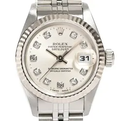 USED ROLEX DATEJUST 69174G SILVER CASE SIZE 26MM LADIES WATCH #41418