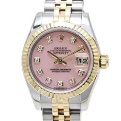 ROLEX DATEJUST DIAMOND PINK OPAL 179173OPG  [POLISHED] WOMEN'S WATCH /39884
