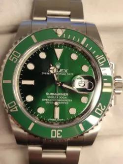 ROLEX SUBMARINER DATE CERAMIC 40MM HULK STAINLESS STEEL BRACELET 116610LV