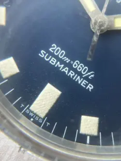 Vintage Tudor Submariner Snowflake Blue 9411 94110 Ghost Bezel Rolex Case Rare
