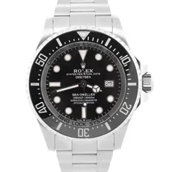 MINT 2022 PAPERS ROLEX SEA-DWELLER DEEPSEA 126660 BLACK STEEL WATCH 44MM BOX