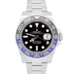 MINT ROLEX GMT-MASTER II BATMAN BLUE BLACK OYSTER STEEL 40MM 126710 BLNR WATCH