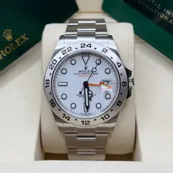 ROLEX EXPLORER II NEW 2025 WHITE STAINLESS STEEL OYSTER BRACELET