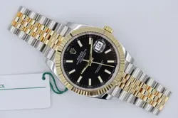 ROLEX DATEJUST 41 126333 BLACK INDEX DIAL JUBILEE BAND BOX & PAPERS YEAR 2021