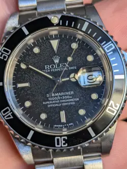 OYSTER BRACELET/BLACK BEZEL