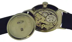 vintage Rolex Marconi blue dial wind up nickel plated case WATCH serviced