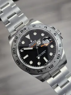 ROLEX EXPLORER 2019 216570 SILVER OYSTER BRACELET WITH SILVER BEZEL W/ B&P