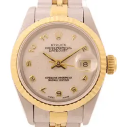 ROLEX DATEJUST AUTOMATIC WATCH 69173 18K YELLOW GOLD STAINLESS STEEL