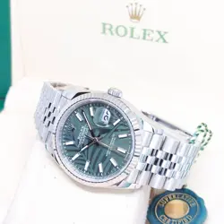 ROLEX 36MM GREEN PALM TREE MOTIF DATEJUST  126234 (FEB 2023)