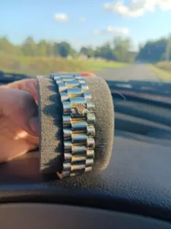 Vintage Rolex Day-Date President 1803 Mens Gold  Champagne Dial Bezel Band