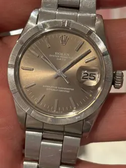 ROLEX OYSTER PERPETUAL DATE SIGMA DIAL AUTOMATIC MEN'S WATCH 34MM VINTAGE - 1501