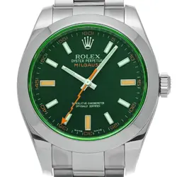 ROLEX MILGAUSS 116400GV V NUMBER (MANUFACTURED AROUND 2010) MEN'S WATCH G0419