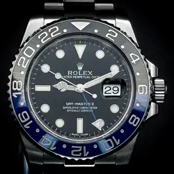 ROLEX GMT MASTER II 116710BLNR BATMAN COMPLETE SET - BOX & PAPERS