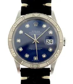 ROLEX DATEJUST TURN-O-GRAPH 16264 WATCH FACTORY DIAMOND DIAL Y SERIAL
