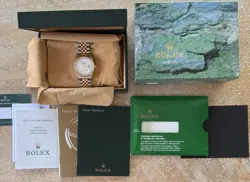 MINT ROLEX DATEJUST 16233 36MM 18K YELLOW GOLD & STAINLESS WITH JUBILEE BRACELET