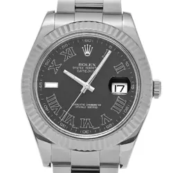ROLEX DATEJUST II 116334 RANDOM SERIAL GRAY MEN'S WATCH FROM JAPAN G0420
