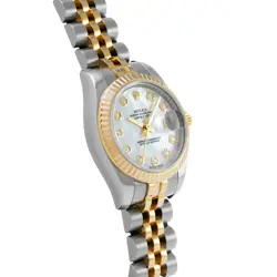 ROLEX DATEJUST 179173NG M NUMBER (MANUFACTURED AROUND 2008) LADIES WATCH G0420