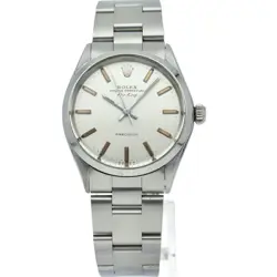 ROLEX AIR KING ANTIQUE AIR KING 5500(2) SS MEN WATCH SILVER