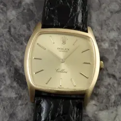 ROLEX CELLINI 3805 SOLID GOLD ROLEX ANTIQUE VINTAGE WATCH YG CELLINI 1975 YELL