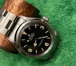 Rolex 1976 ref 1002 Explorer I conversion, exc. 26j auto Cert. Chronometer, nice