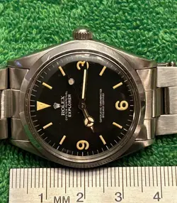 Rolex 1976 ref 1002 Explorer I conversion, exc. 26j auto Cert. Chronometer, nice