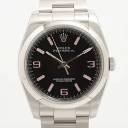ROLEX OYSTER PERPETUAL 116000 SS AT BLACK DIAL 1 EXTRA LINK