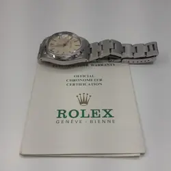 W/PAPERS ROLEX DATE 34 MM STEEL OYSTER AUTOMATIC WATCH 1500