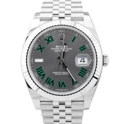 SEPT. 2024 PAPERS ROLEX DATEJUST 41 WIMBLEDON FLUTED JUBILEE 126334 WATCH BOX
