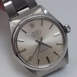 ROLEX AIR KING PRECISION 34 MM STEEL AUTOMATIC WATCH 5500 CIRCA 1970