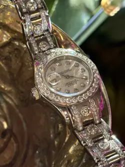 *ULTRA RARE + FACTORY* ROLEX DIAMOND PEARLMASTER 29MM DIAMONDS 18K WHITE/GOLD