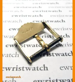 Genuine 50's Rolex Big Shovel Crown GP Buckle 16mm- Bubbleback, GMT, Moonphase