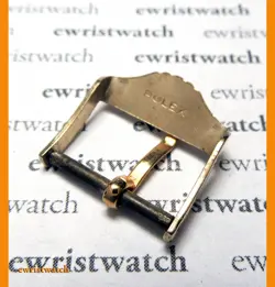 Genuine 50's Rolex Big Shovel Crown GP Buckle 16mm- Bubbleback, GMT, Moonphase