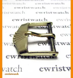 Genuine 50's Rolex Big Shovel Crown GP Buckle 16mm- Bubbleback, GMT, Moonphase