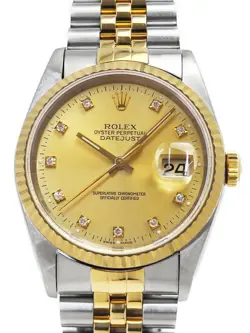 ROLEX DATEJUST 16233G S MEN #T135