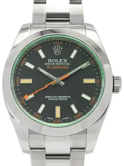 ROLEX MILGAUSS GREEN GLASS 116400GV RANDOM MEN #T062
