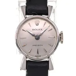 ROLEX 2141 VINTAGE PRECISION K18WG/LEATHER CAL 1401 MANUAL WINDING LADIES