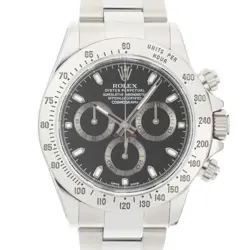 ROLEX DAYTONA 116520 BLACK WARRANTY 2013 BOX/PAPER