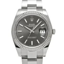 ROLEX DATEJUST 41 126334 RANDOM SERIAL SLATE WATCH WRISTWATCH R45_0421