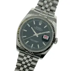 ROLEX DATEJUST 36 116234 K18 WHITE K18WG/SS AUTOMATIC WATCH R45_0421