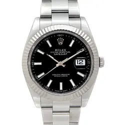 ROLEX 126334 DATEJUST 41 BLACK R45_0421