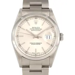 ROLEX DATEJUST 16200 SS AUTOMATIC P-NUMBER R45_0421