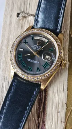 VINTAGE ROLEX 1803 DAY-DATE CUSTOM WIMBLEDON DIAL MEN'S AUTOMATIC WATCH 1973
