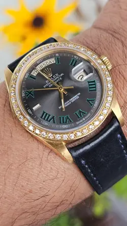 VINTAGE ROLEX 1803 DAY-DATE CUSTOM WIMBLEDON DIAL MEN'S AUTOMATIC WATCH 1973