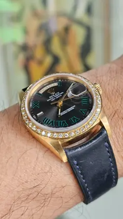 VINTAGE ROLEX 1803 DAY-DATE CUSTOM WIMBLEDON DIAL MEN'S AUTOMATIC WATCH 1973