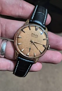 ROLEX MARCONI SPECIAL 38MM 1950'S FANCY LUG WATCH