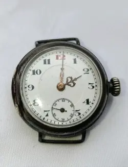 ROLEX GUN METAL TRENCH WATCH RUNNING